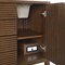 James Martin Vanities 60'' Double Vanity, Mid Century Walnut w/ Single Hole 3 CM White Zeus Quartz Top & Backsplash 485-V60D-WLT-1WZ - alternate 3